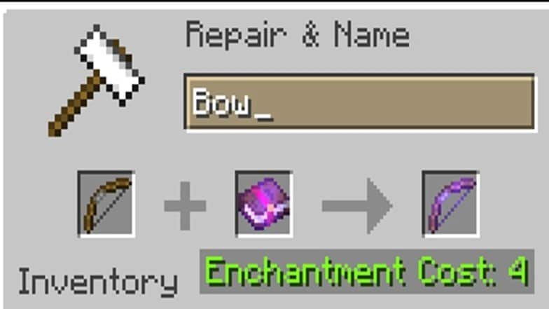 How to Get Infinity on a Bow Minecraft