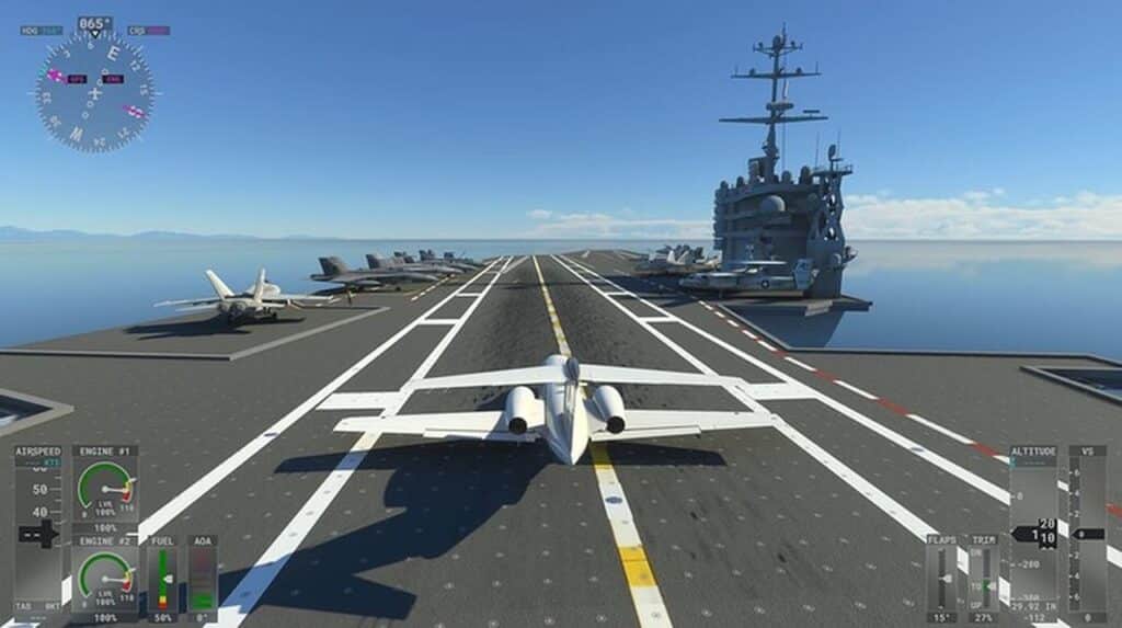 Where is the Aircraft Carrier in Microsoft Flight Simulator